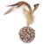 Leaps & Bounds Cat Bu Nature Ball With Feather