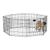 Midwest Homes for Pets 8-Panel 24" x 24" Black Pet Exercise Pen With Door