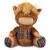 Petco Holiday Sitting Corduroy Cow Dog Toy 10" L X 9.5" W X 4" H