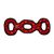 Vip Products Tuffy's Red Paw Print Ultimate 3 Way Tug Dog Toy