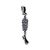 9" Seasonal Black & White Knotted Rope