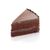 Fudge Iced Chocolate Cake Slice