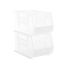 Large Stackable Plastic Utility Bin - Clear -18" x 11" x 10"