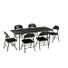 COSCO Standard Folding Chair with Solid Seat Indoor - Black