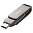 Lexar JumpDrive Jump Drive D400 Dual 64GB USB 3.1 Flash Drive - Titanium