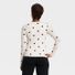 A New Day Women's Long Sleeve Fitted Jersey T-Shirt, L - Black/White Dot