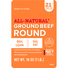 Ibp Trusted Excellence Ground Beef Round, 85% Lean/15% Fat, 1 lb.
