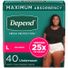Depend Fresh Protection Women's Adult Incontinence Underwear, Blush