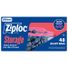 Ziploc® Quart Storage Bags, Stay Open Design, Easy to Fill
