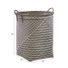 Strapping Laundry Hamper - Black & Off-White - 18" x 18" x 22"