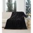 Cozy Haven Oversized Faux Fur Throw Blanket, 50 x 72 in - Black