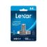Lexar JumpDrive Jump Drive D400 Dual 64GB USB 3.1 Flash Drive - Titanium
