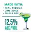 Cutwater Spirits Tequila Lime Margarita, 4 Pack 12 Fl. Oz. Cans, 12.5% Abv