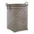 Strapping Laundry Hamper - Black & Off-White - 18" x 18" x 22"