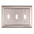 Allen + Roth Cosgrove 3-Gang Satin Nickel Toggle Wall Plate