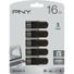 PNY Black Attache 4 16GB USB 2.0 Flash Drive
