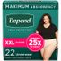 Depend Fresh Protection Women's Adult Incontinence Underwear, XXL, Blush