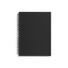 TRU RED TR54988 Medium Black Soft Cover Meeting Notebook