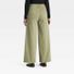 Universal Thread Women's High-Rise Sailor Wide Leg Ankle Jeans, 10 Long - Green