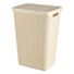 Curver Jute Laundry Hamper - Ivory - 17 x 13.5 x 23 in