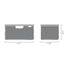 Brabantia Foldable Laundry Basket, 21 x 14 x 10-1/2 in - Pepper Grey