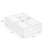 Like-it Bricks 4" Medium Short Bin - White - 5-1/2" x 4" x 2-3/8" h