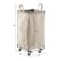 The Container Store 14" x 14" x 28" Natural & Grey Steele Canvas Squared Sorting Hamper