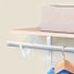Project Source Closet Plastic Clothing Rod Accessories - White