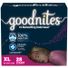 Goodnites Girls' Nighttime Bedwetting Underwear, Size Extra Large (95-140+ lbs)