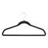The Container Store Non-Slip Velvet Suit Hanger, 17-1/2 x 1/4 x 9 in - Black