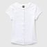 Wild Fable Women's Cap Sleeve Round Neck Button-Down Shirt, XXS - White