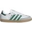 adidas Women's Samba OG Shoes, Size 7.5, Medium/B - Ftwr White/Bold Green/Collegiate Green