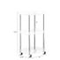 3-Tier Rolling Cart - Acrylic - 14" x 10-1/4" x 28-1/2" h