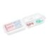 4" x 2-3/8" x 1-1/8" Translucent Double-Sided Pill Box