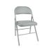 COSCO Gray Standard Indoor Folding Chair With Padded Seat