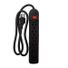 Five Below 6-Outlet Power Strip, Large - Black Multi
