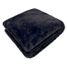 Faux Fur Throw Blanket - Black