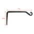 Style Selections 7" Black LWP013 Model Steel Plant Hook