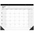 Office Depot January 2026 - December 2026 Monthly Desk Pad Calendar, 21 3/4 x 17 in - White & Black
