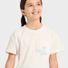 Cat & Jack Girls' Short Sleeve 'Stamps' Graphic T-Shirt, XL - Cream