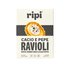 Ripi Cacio e Pepe Ravioli with Black Pepper, Romano & Parmesan Cheese