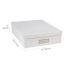 Bigso Box Of Sweden Marten Document Box - Linen - 17-1/4" x 12-3/8" x 3-3/8" Height