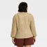 A New Day Women's Long Sleeve Round Neck Tape Yarn Pullover Sweater, 3X - Brown
