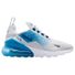 Nike Kids' Grade School Air Max 270 Shoes, Size 6.5, Medium/D - Off White/Court Blue-Dutch Blue