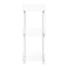 The Container Store 11-1/2" x 15-1/4" x 30-5/8" Luxe Acrylic 3-Tier Rolling Cart