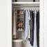 The Container Store 10-Compartment Wide Hanging Closet Organizer - Grey