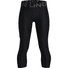 Under Armour Boys HeatGear 3/4 Leggings - 001 Black Pitch Grey - L