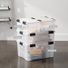 Iris 74 Quart Weathertight Tote - Clear - 23-1/2" x 17-3/4" x 14-1/2" h