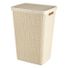 Curver Jute Laundry Hamper - Ivory - 17 x 13.5 x 23 in