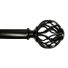 Winslow Bronze Cage Curtain Rod - Brown